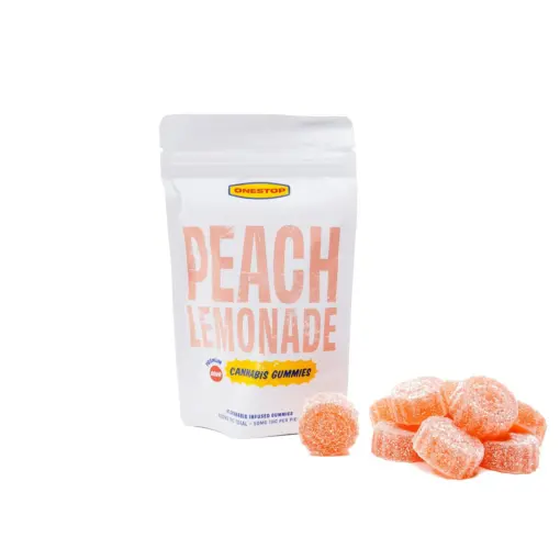 One Stop Peach Lemonade THC gummies